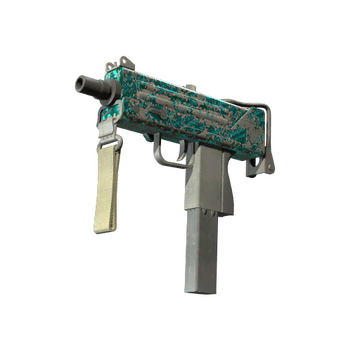 MAC-10 | Malachite (Battle-Scarred)