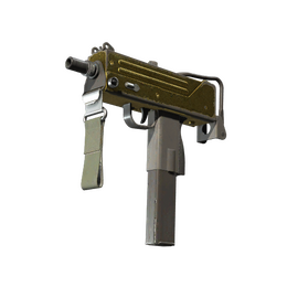 MAC-10 | Gold Brick (Battle-Scarred)