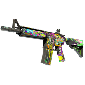 StatTrak™ M4A4 | In Living Color (Battle-Scarred)