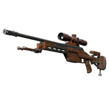 SSG 08 | Orange Filigree (Factory New)