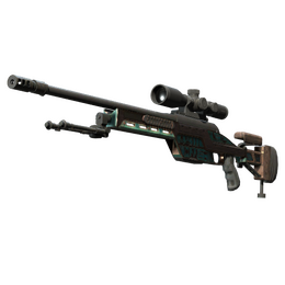 SSG 08 | Azure Glyph (Battle-Scarred)