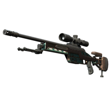 Souvenir SSG 08 | Azure Glyph (Battle-Scarred)