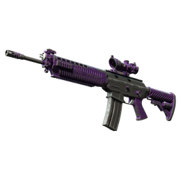 SG 553 | Ultraviolet (Battle-Scarred)