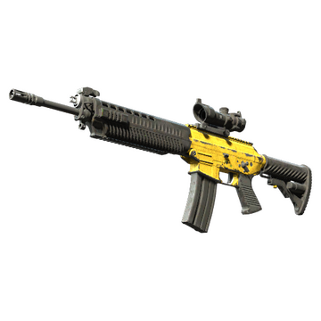 SG 553 | Bulldozer (Battle-Scarred)
