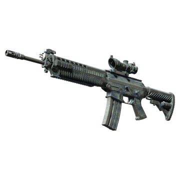 SG 553 | Wave Spray (Battle-Scarred)