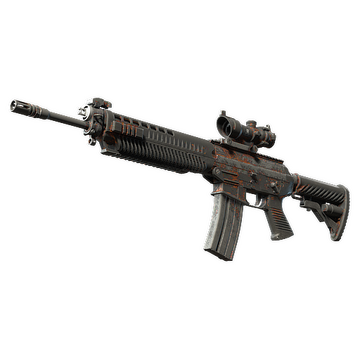 SG 553 | Basket Halftone (Battle-Scarred)