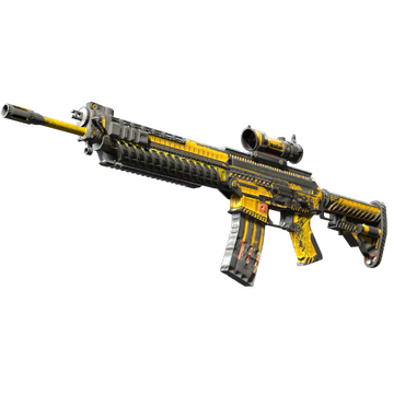 Souvenir SG 553 | Hazard Pay (Battle-Scarred)