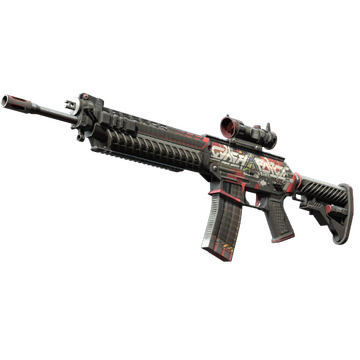SG 553 | Cyberforce (Well-Worn)