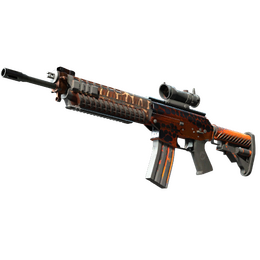 SG 553 | Tiger Moth (Battle-Scarred)