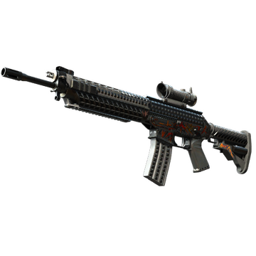 SG 553 | Heavy Metal (Field-Tested)