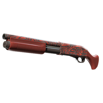 Sawed-Off | Crimson Batik (Well-Worn)