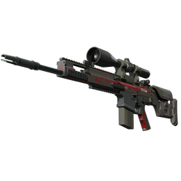 SCAR-20 | Crimson Web (Battle-Scarred)