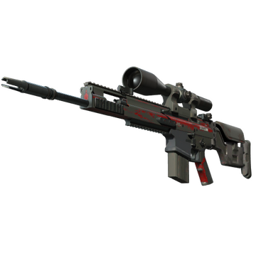 StatTrak™ SCAR-20 | Crimson Web (Battle-Scarred)