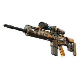 SCAR-20 | Short Ochre (Battle-Scarred)