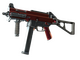 UMP-45 | Crimson Foil (Well-Worn)