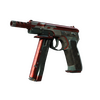 CZ75-Auto | Red Astor (Battle-Scarred)