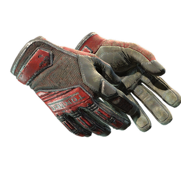 ★ Specialist Gloves | Crimson Web (Battle-Scarred)