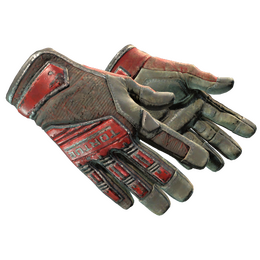★ Specialist Gloves | Crimson Web (Battle-Scarred)
