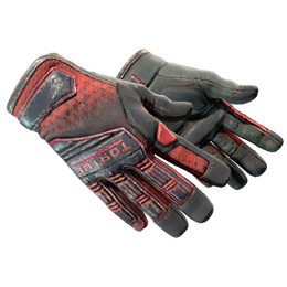 ★ Specialist Gloves | Crimson Kimono (Battle-Scarred)