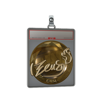 Sticker Slab | Zeus (Gold) | Katowice 2019
