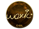 Sticker | woxic (Gold) | Katowice 2019