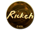 Sticker | Rickeh (Gold) | Katowice 2019