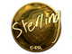 Sticker | sterling (Gold) | Katowice 2019