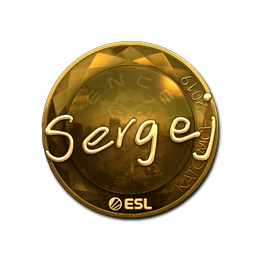 Sticker | sergej (Gold) | Katowice 2019