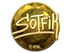 Sticker | S0tF1k (Gold) | Katowice 2019