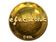 Sticker | electronic (Gold) | Katowice 2019