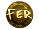 Sticker | fer (Gold) | Katowice 2019