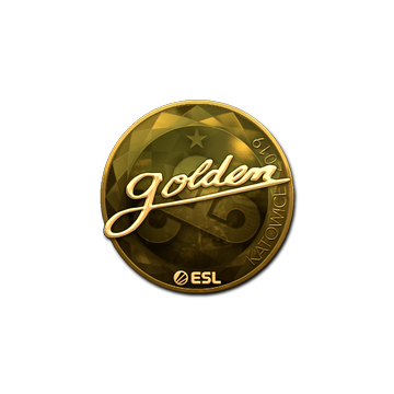 Sticker | Golden (Gold) | Katowice 2019