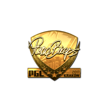 Sticker | pashaBiceps (Gold) | Krakow 2017