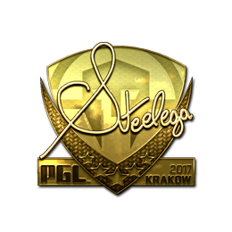 Sticker | steel (Gold) | Krakow 2017
