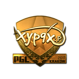 Sticker | Xyp9x (Gold) | Krakow 2017