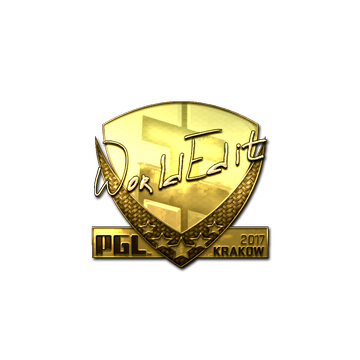 Sticker | WorldEdit (Gold) | Krakow 2017