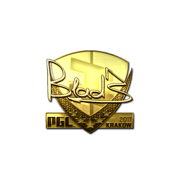 Sticker | B1ad3 (Gold) | Krakow 2017