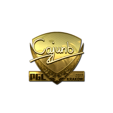Sticker | cajunb (Gold) | Krakow 2017
