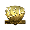 Sticker | MSL (Gold) | Krakow 2017
