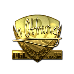 Sticker | n0thing (Gold) | Krakow 2017