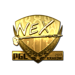 Sticker | nex (Gold) | Krakow 2017