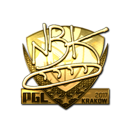Sticker | NBK- (Gold) | Krakow 2017