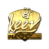 Sticker | keev (Gold) | Krakow 2017