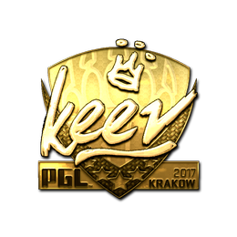 Sticker | keev (Gold) | Krakow 2017
