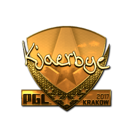Sticker | Kjaerbye (Gold) | Krakow 2017