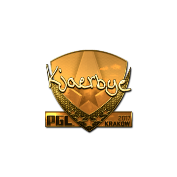 Sticker | Kjaerbye (Gold) | Krakow 2017