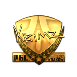 Sticker | KRIMZ (Gold) | Krakow 2017