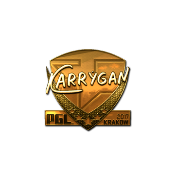Sticker | karrigan (Gold) | Krakow 2017