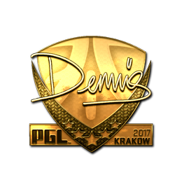 Sticker | dennis (Gold) | Krakow 2017