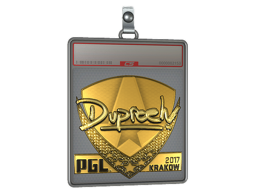 Sticker Slab | dupreeh (Gold) | Krakow 2017